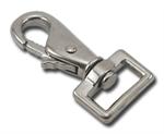 B-SS-04 0750 Silver Metal Spring Snap